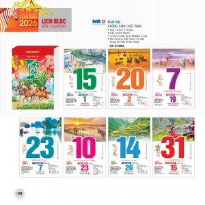 Bloc đại - 14.5 x 20.5 cm